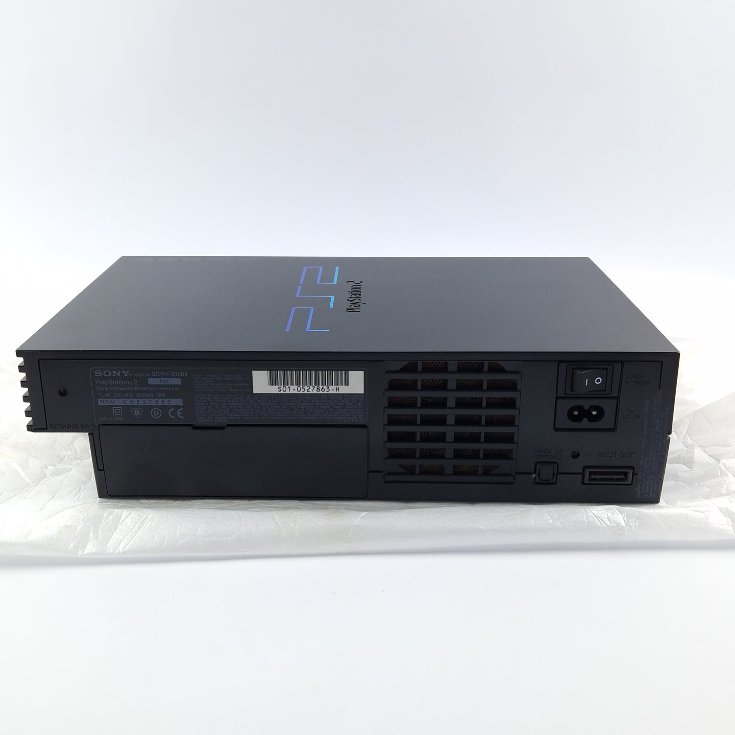 Playstation 2 Console: Sony PS2 Console Black / Black FAT SCPH-30004 OVP PAL
