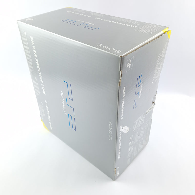Playstation 2 Konsole : Sony PS2 Console Silber / Silver Prestige Line OVP PAL