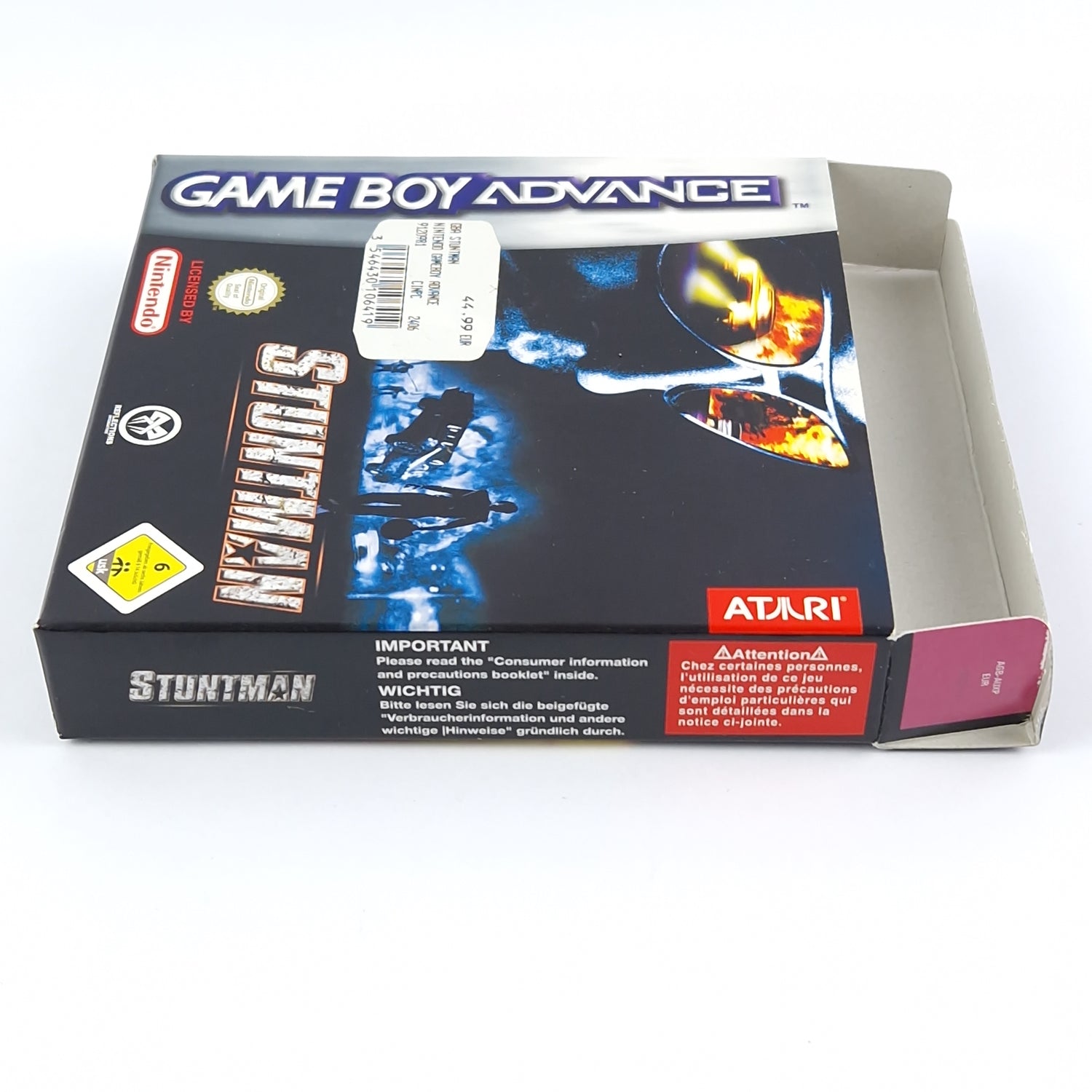 Nintendo Game Boy Advance Game: Stuntman - OVP Instructions Module GBA Gameboy