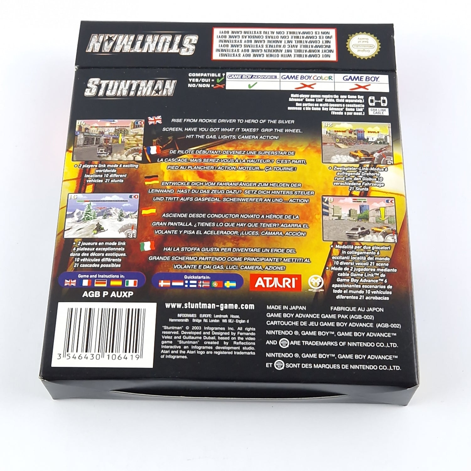 Nintendo Game Boy Advance Spiel : Stuntman - OVP Anleitung Modul GBA Gameboy