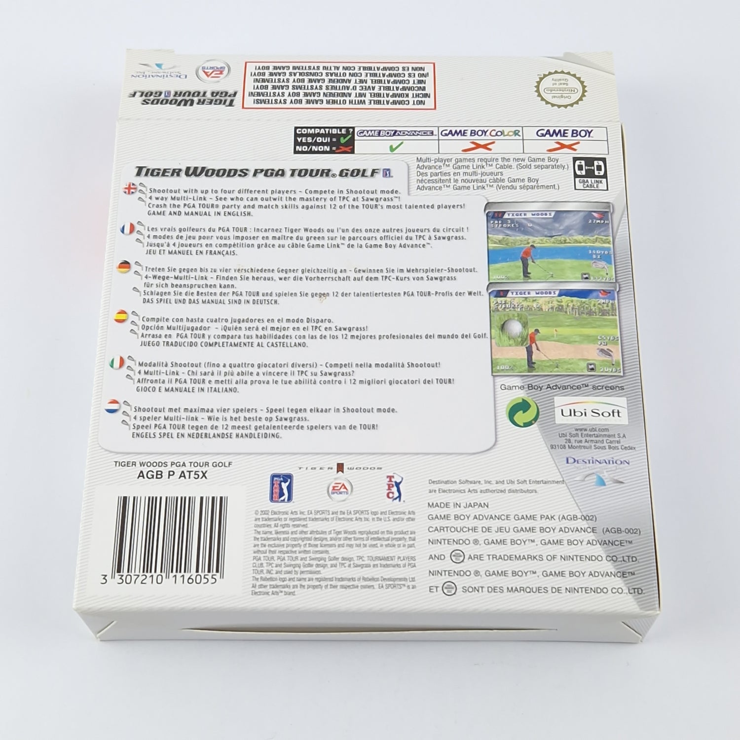 Nintendo Game Boy Advance Game: Tiger Woods PGA Tour Golf OVP Instructions Module