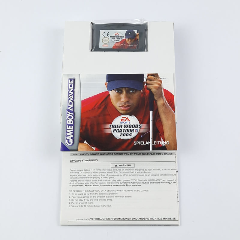 Nintendo Game Boy Advance Game: Tiger Woods PGA Tour 2004 OVP Instructions Module