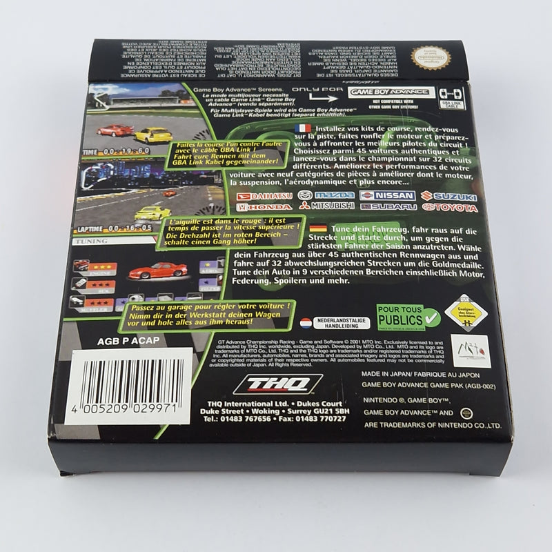 Nintendo Game Boy Advance Spiel : GT Advance Championship Racing - OVP Gameboy
