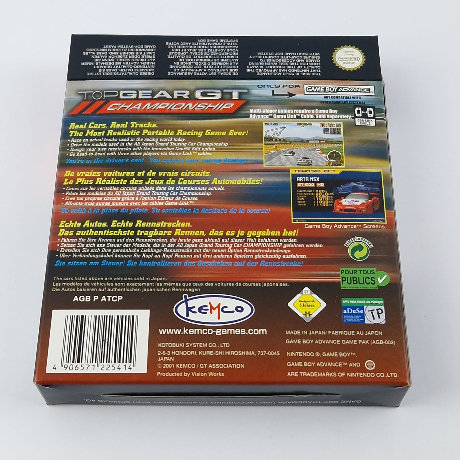 Nintendo Game Boy Advance Spiel : Top Gear GT Championship - OVP Gameboy GBA