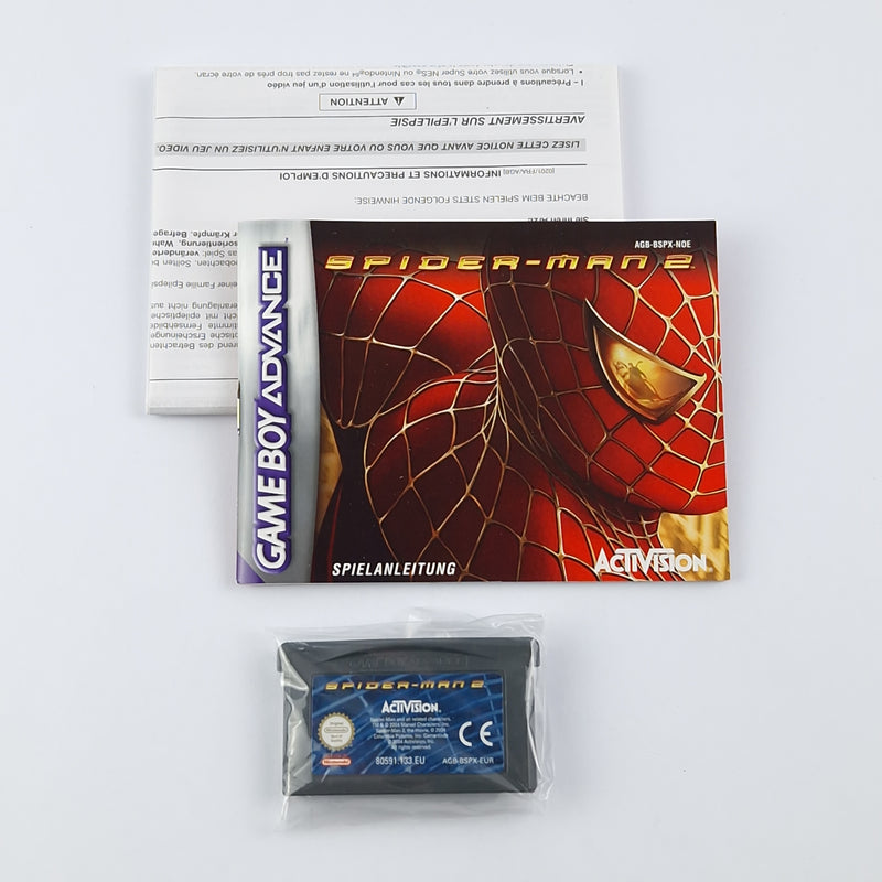 Nintendo Game Boy Advance Spiel : Spider-Man 2 - OVP Anleitung Modul GBA Gameboy