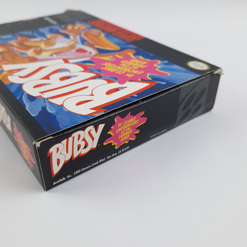 Super Nintendo Spiel : BUBSY - OVP Anleitung Modul | SNES NTSC-U/C USA Game