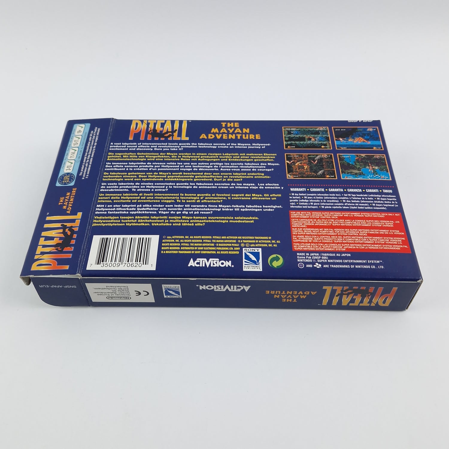 Super Nintendo Game: Pitfall The Mayan Adventure - OVP l | SNES PAL game