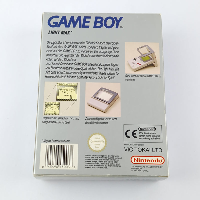 Nintendo Game Boy Classic Accessories: Gameboy Light Max - magnifying glass + light OVP PAL