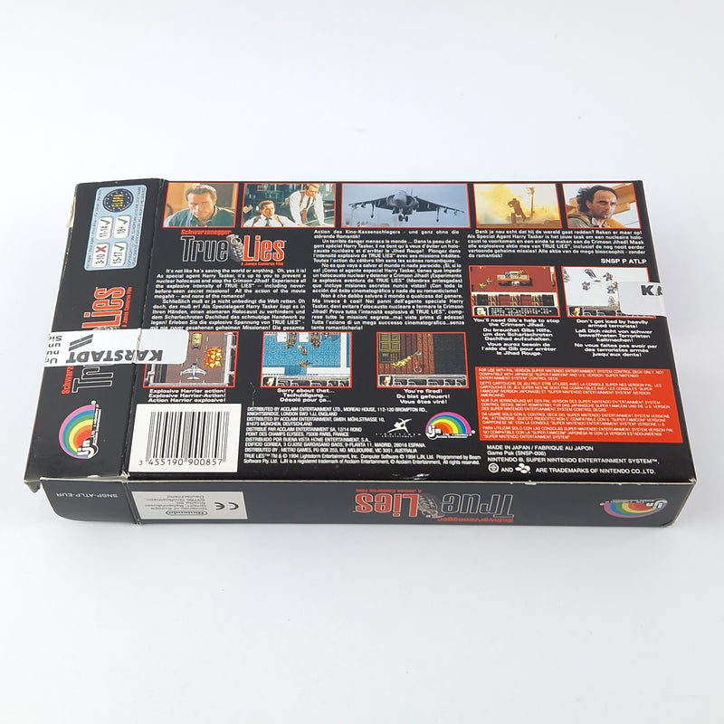 Super Nintendo Spiel : Schwarzenegger True Lies - OVP SNES PAL