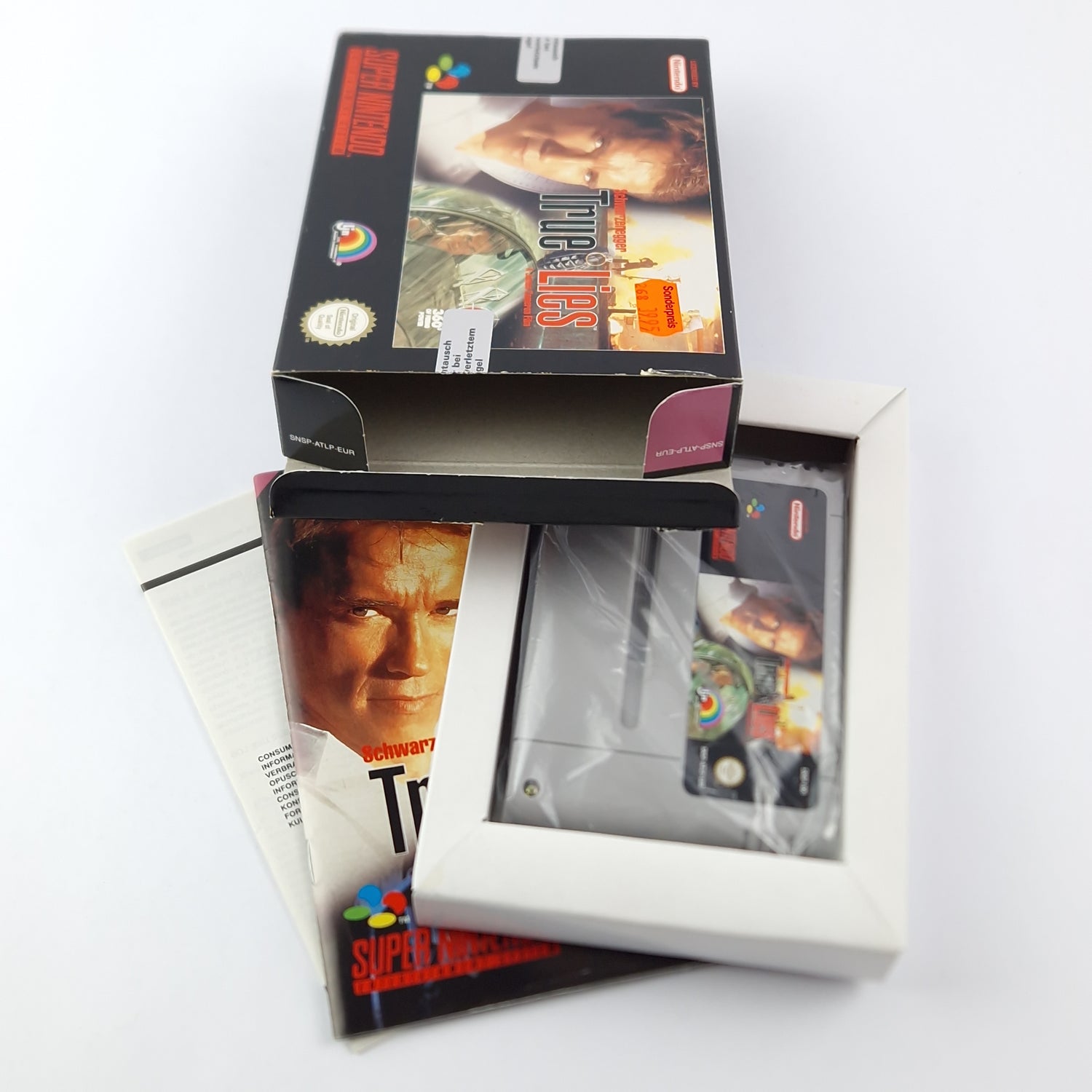 Super Nintendo Spiel : Schwarzenegger True Lies - OVP SNES PAL