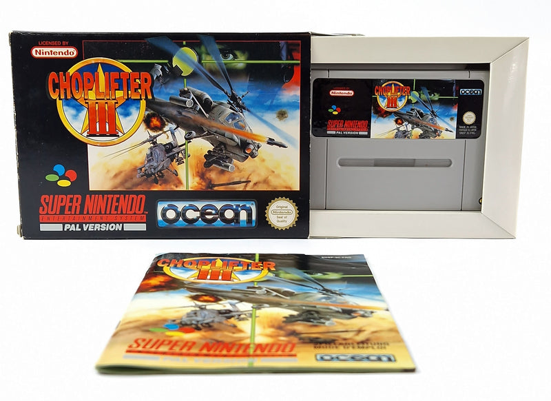 Super Nintendo Spiel : Choplifter III - OVP Anleitung Modul | SNES PAL