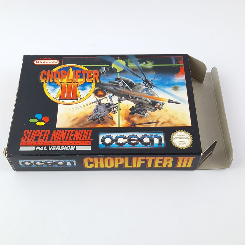 Super Nintendo Spiel : Choplifter III - OVP Anleitung Modul | SNES PAL