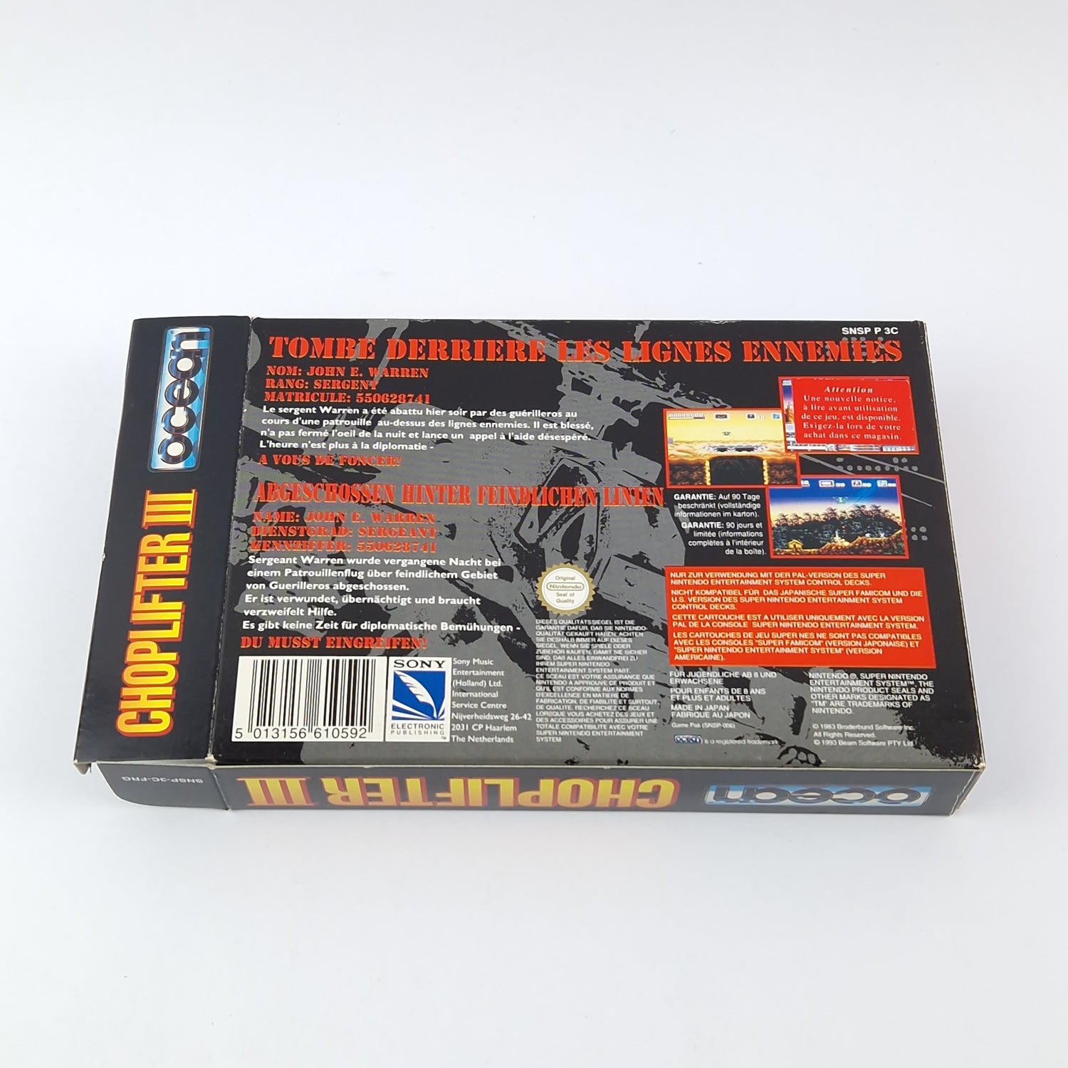 Super Nintendo Spiel : Choplifter III - OVP Anleitung Modul | SNES PAL