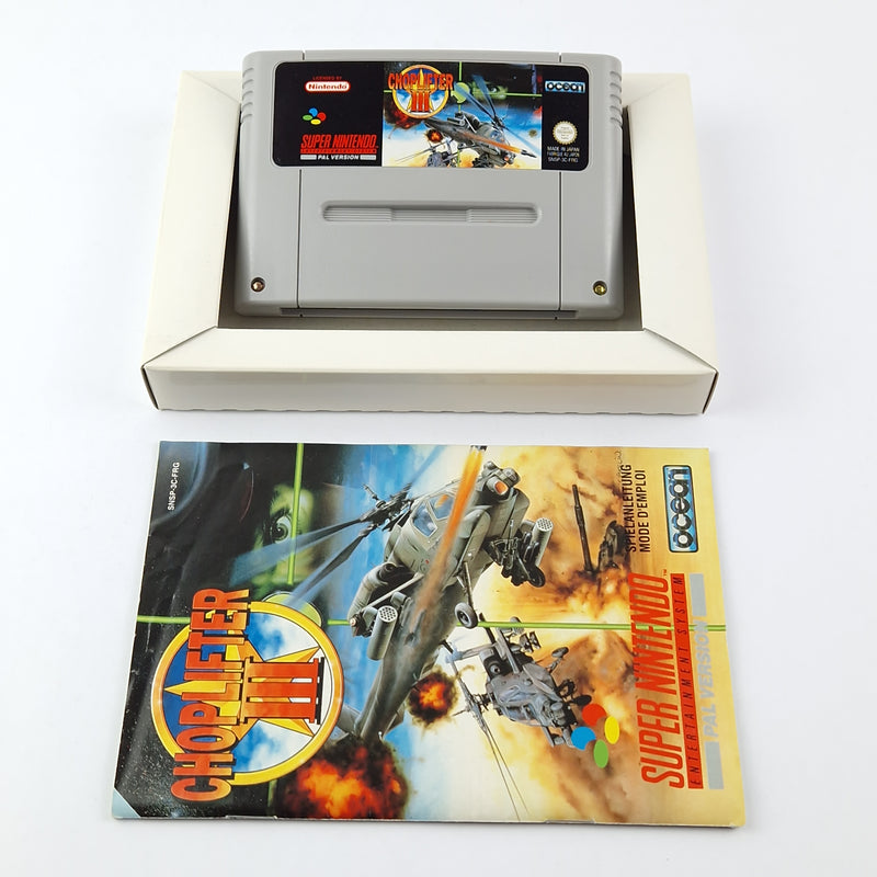 Super Nintendo Spiel : Choplifter III - OVP Anleitung Modul | SNES PAL