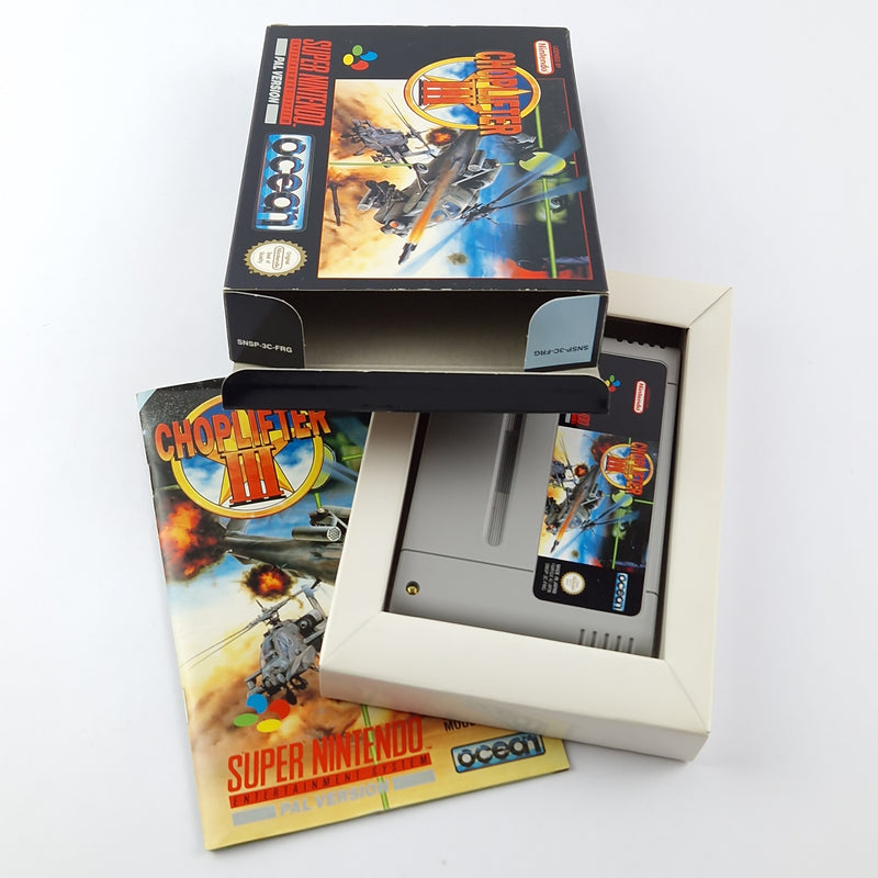 Super Nintendo Spiel : Choplifter III - OVP Anleitung Modul | SNES PAL