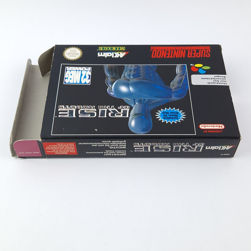 Super Nintendo Spiel : Rise of The Robots - OVP Anleitung Modul | SNES PAL