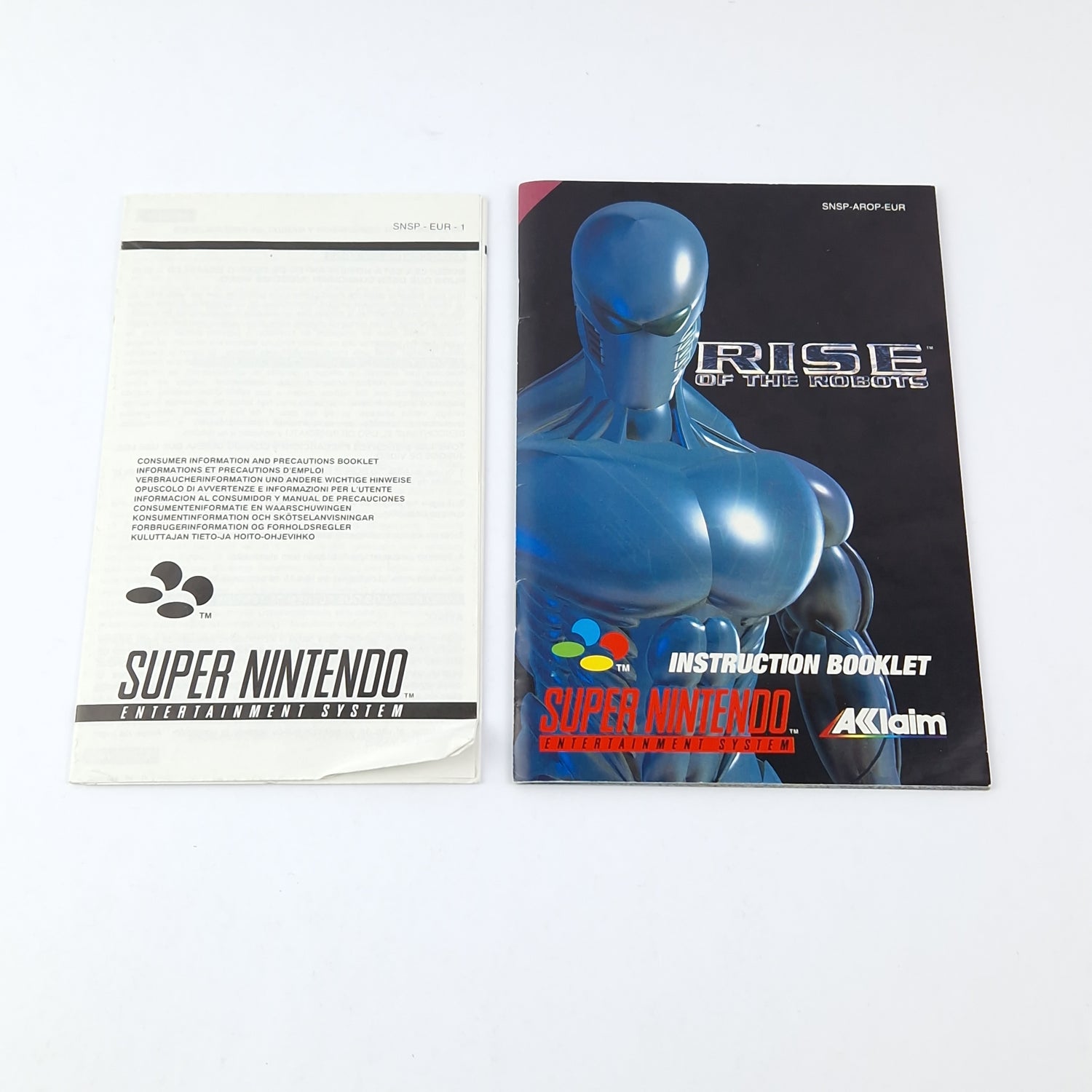 Super Nintendo game: Rise of The Robots - OVP instructions module | SNES PAL