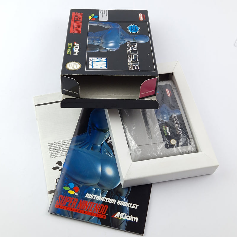Super Nintendo Spiel : Rise of The Robots - OVP Anleitung Modul | SNES PAL