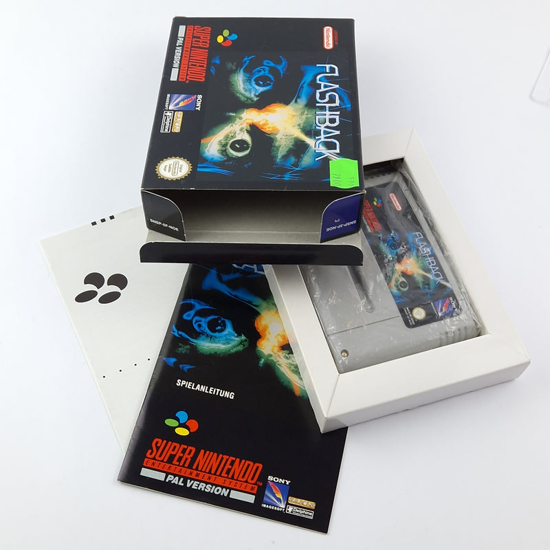 Super Nintendo Spiel : Flashback - OVP Anleitung Modul | SNES PAL NOE