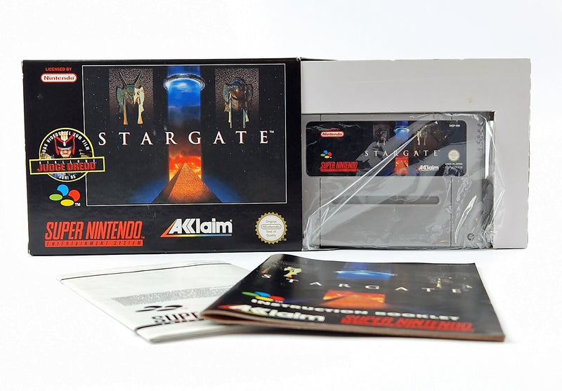 Super Nintendo Spiel : Stargate - OVP Anleitung Modul | SNES PAL EUR