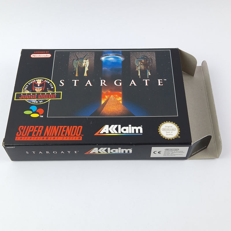 Super Nintendo Spiel : Stargate - OVP Anleitung Modul | SNES PAL EUR