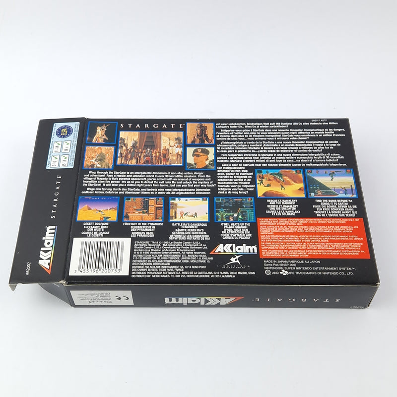 Super Nintendo Spiel : Stargate - OVP Anleitung Modul | SNES PAL EUR