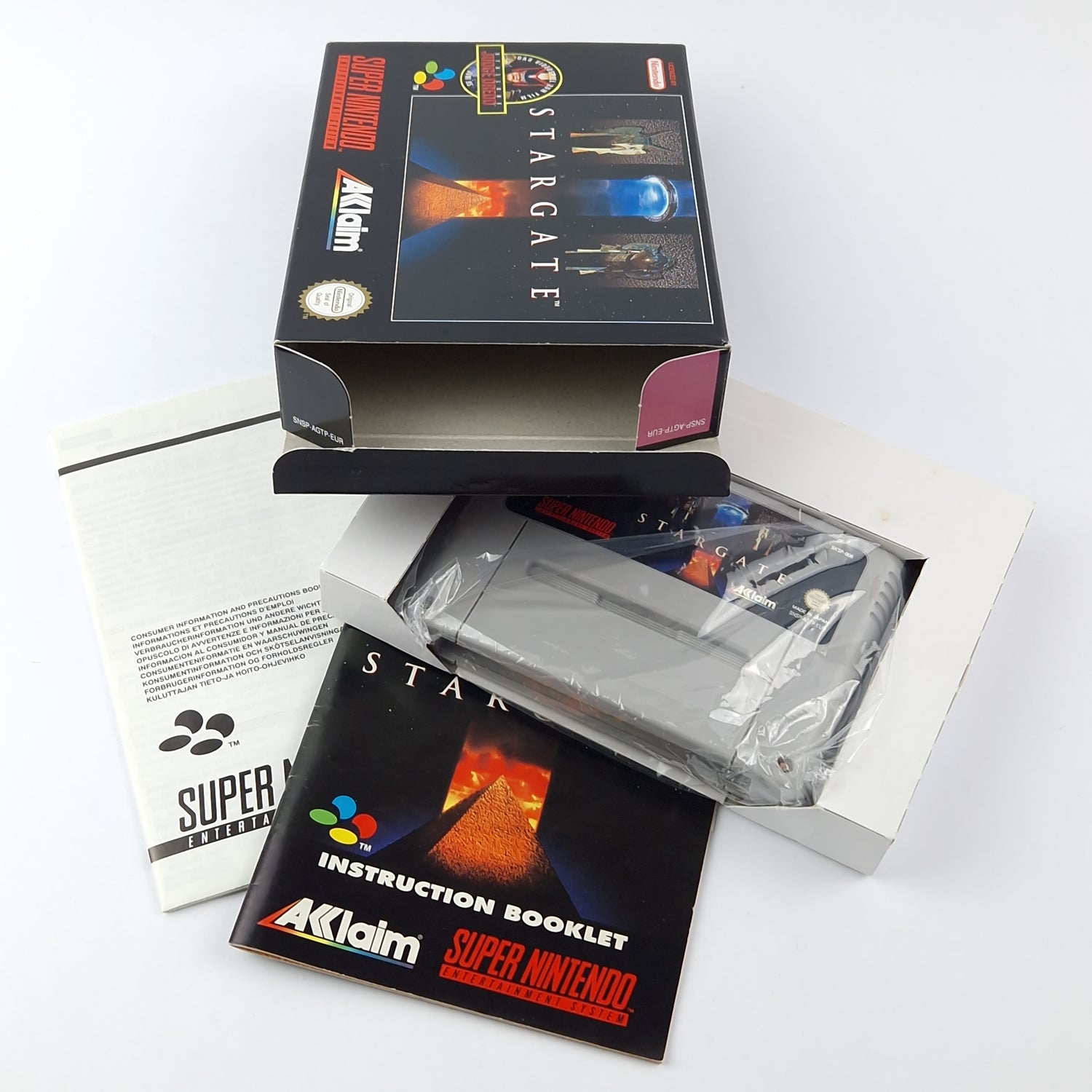 Super Nintendo Spiel : Stargate - OVP Anleitung Modul | SNES PAL EUR