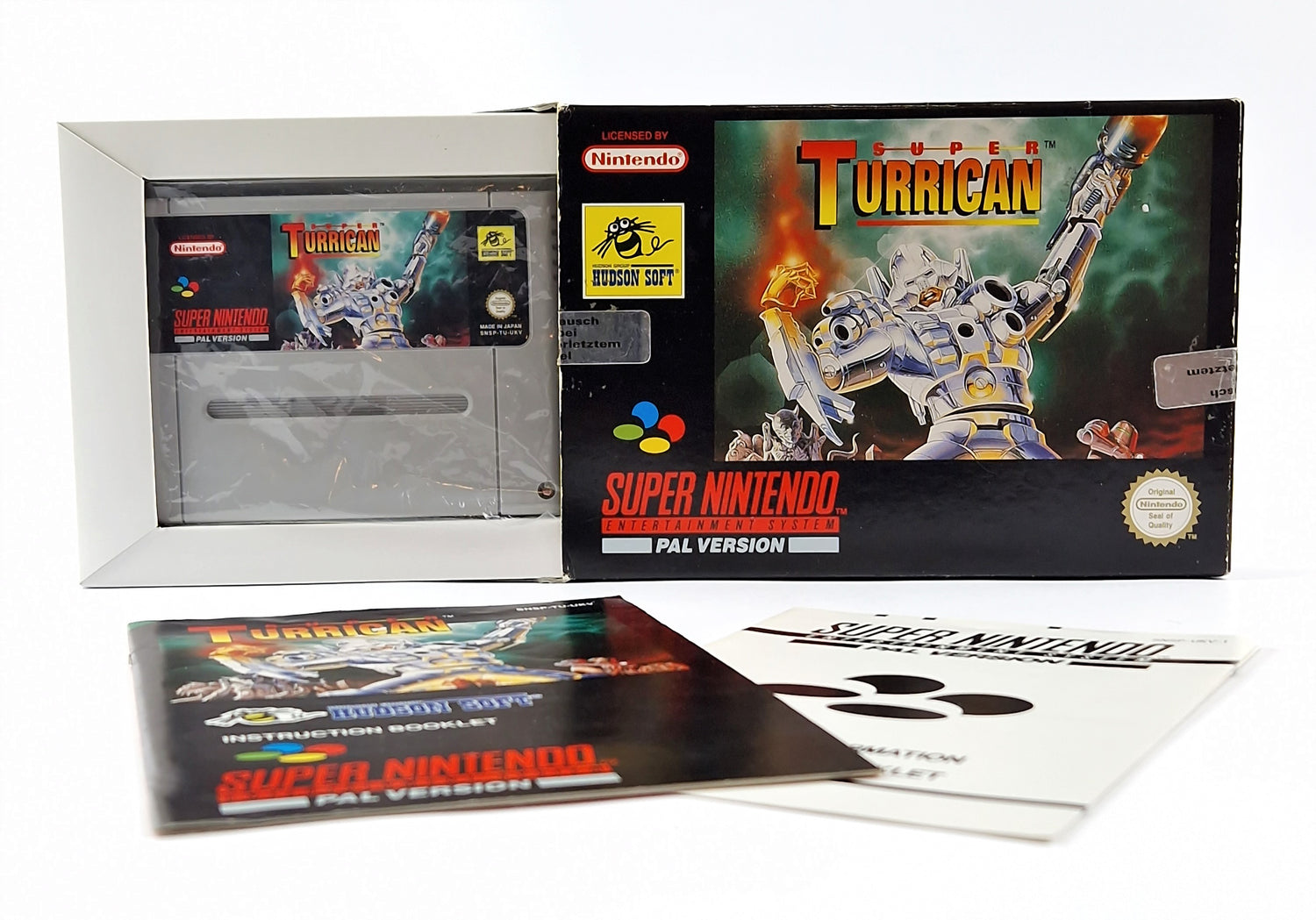 Super Nintendo Spiel : Super Turrican - OVP Anleitung Modul | SNES PAL Game