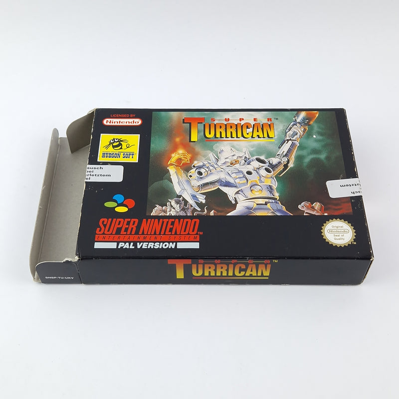 Super Nintendo Spiel : Super Turrican - OVP Anleitung Modul | SNES PAL Game