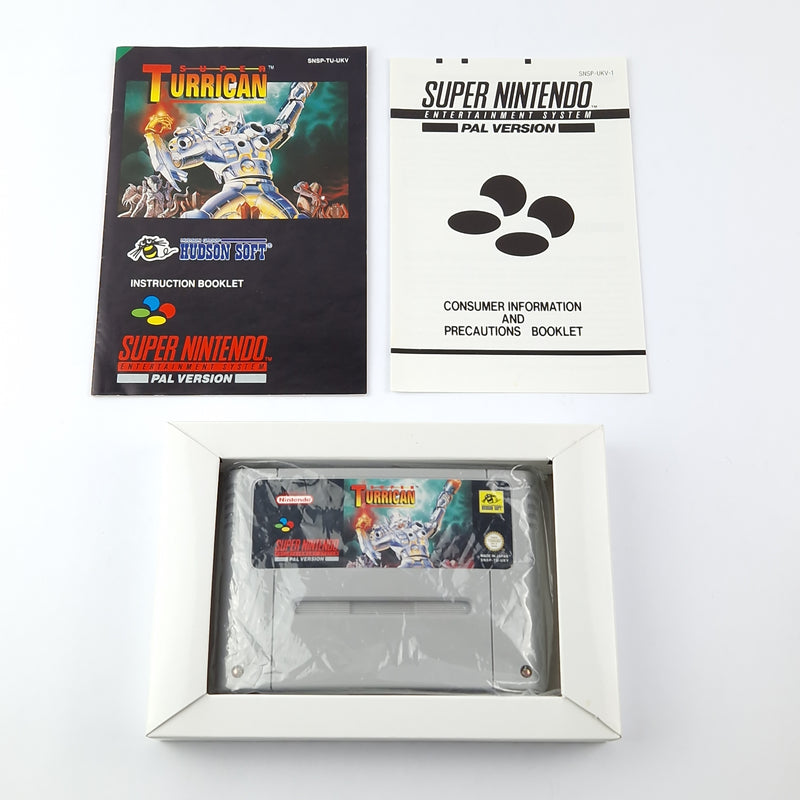 Super Nintendo game: Super Turrican - OVP instructions module | SNES PAL game