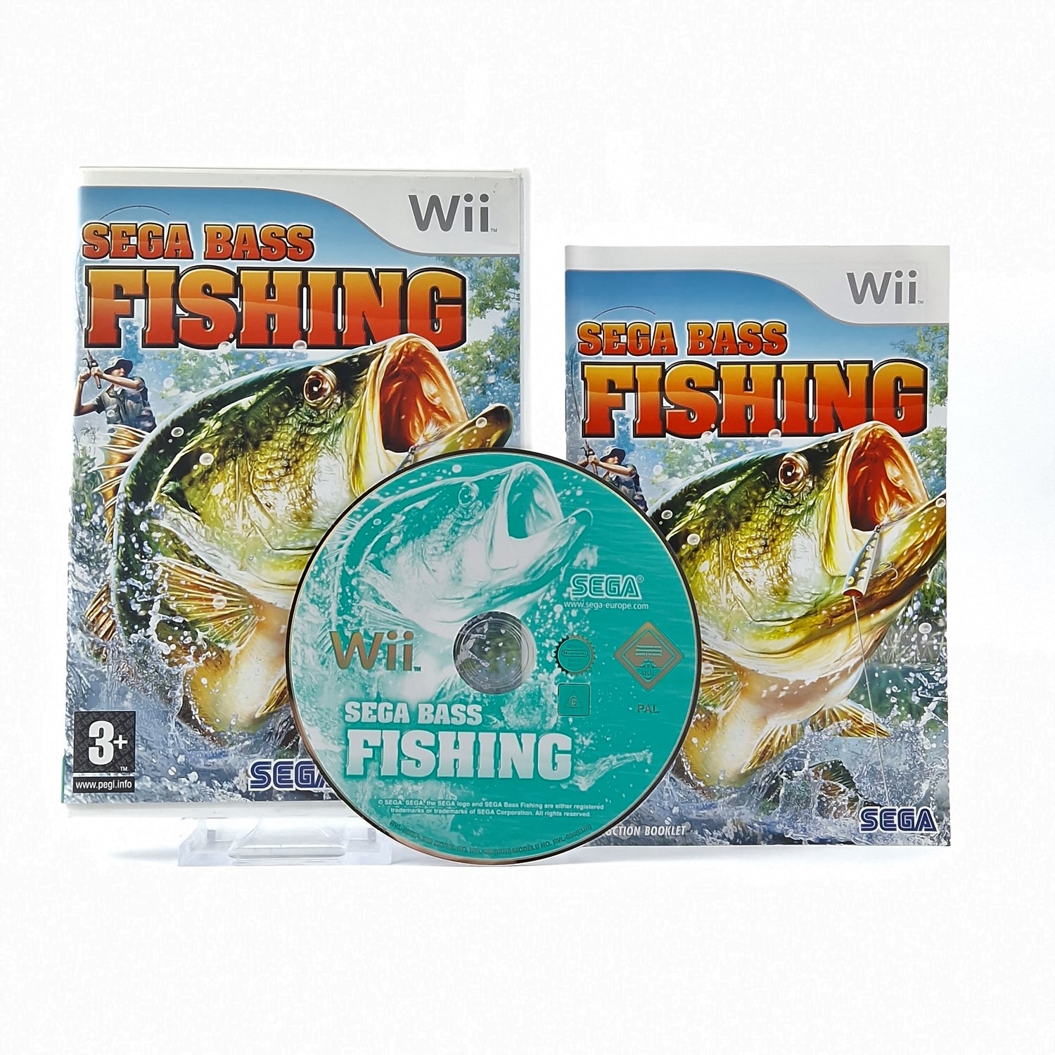 Nintendo Wii Game: Sega Bass Fishing - OVP Instructions CD Pal Disk