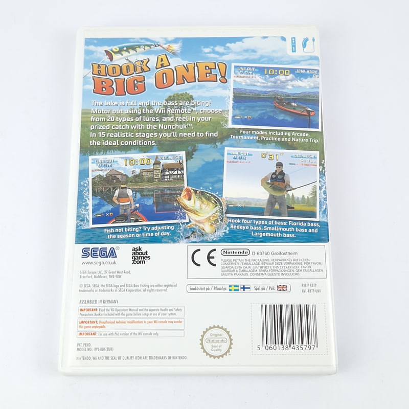 Nintendo Wii Spiel : Sega Bass Fishing - OVP Anleitung CD Pal Disk