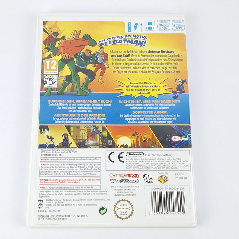 Nintendo Wii Spiel : Batman The Brave and The Bold - OVP Anleitung CD Pal Disk