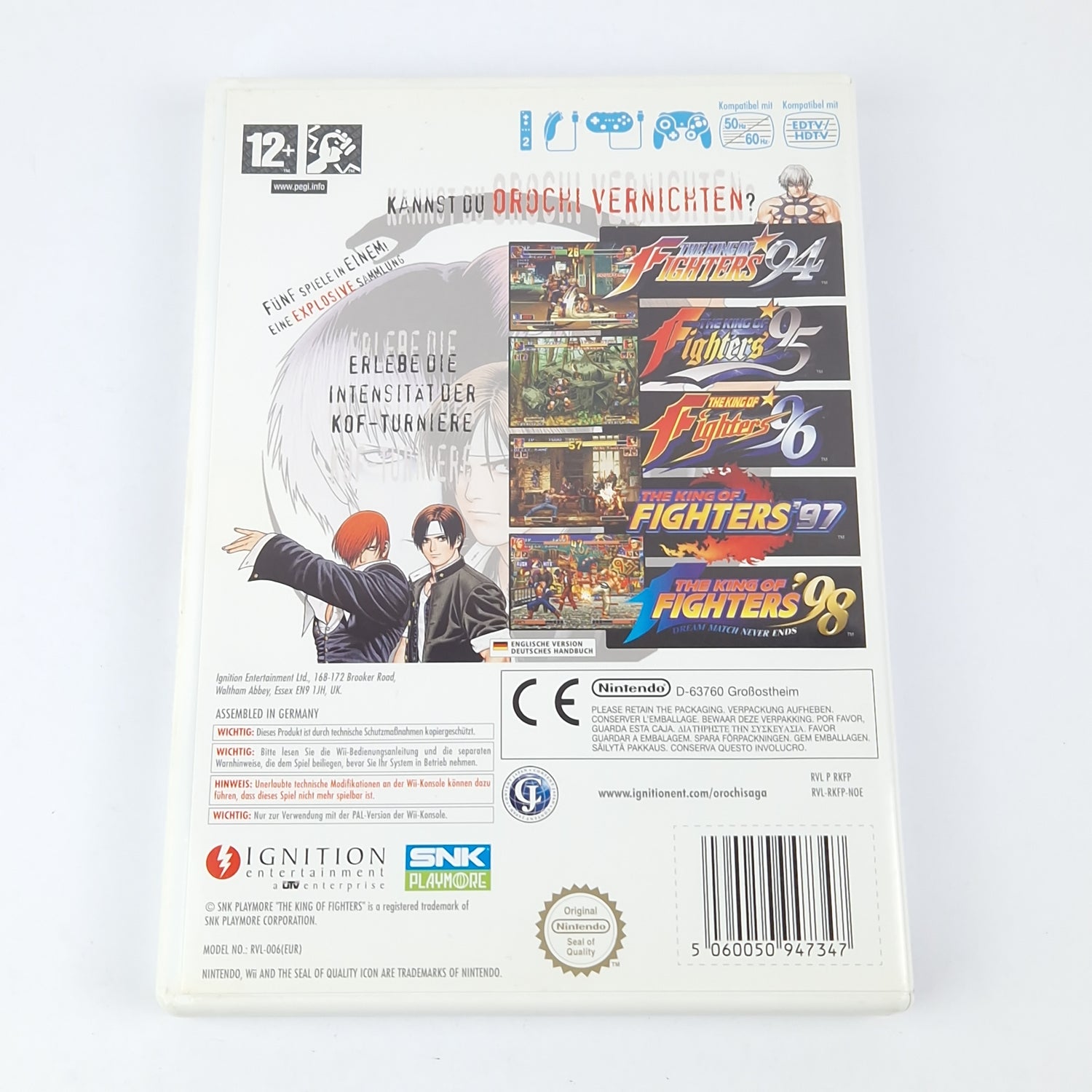Nintendo Wii Spiel : The King of Fighters Collection The Orochi Saga - OVP