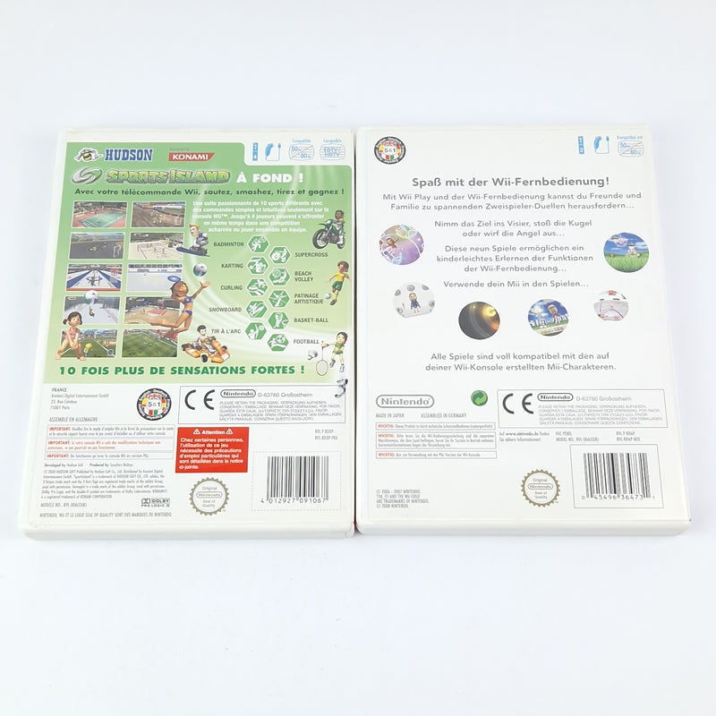 Nintendo Wii games: Sports Island &amp; Wii Play as a bundle - original packaging instructions CD