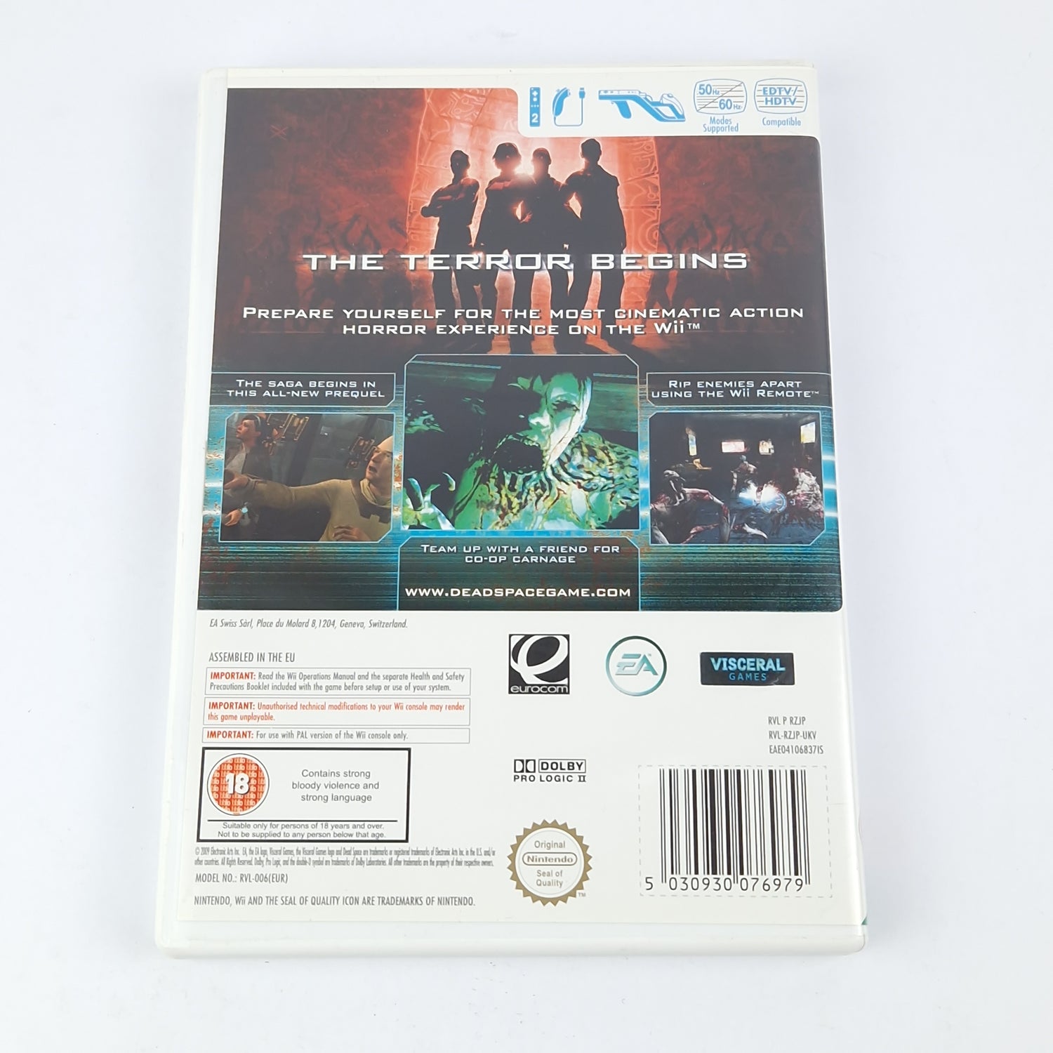 Nintendo Wii game: Dead Space Extraction - OVP instructions CD USK18