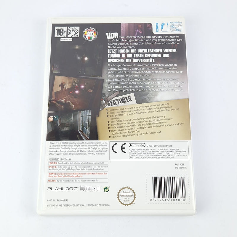 Nintendo Wii Spiel : Obscure II 2 - OVP Anleitung CD Pal Disk