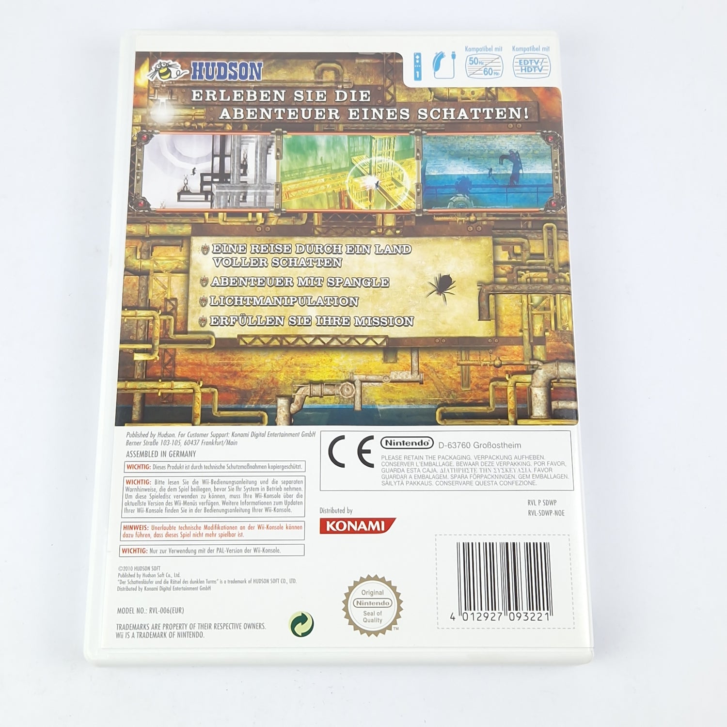 Nintendo Wii game: The Shadow Runner and the Puzzles of the Dark Tower - original packaging