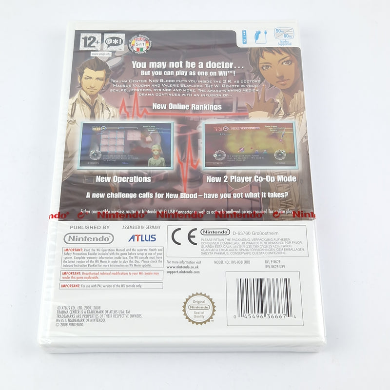 Nintendo Wii game: Trauma Center New Blood - OVP NEW NEW SEALED