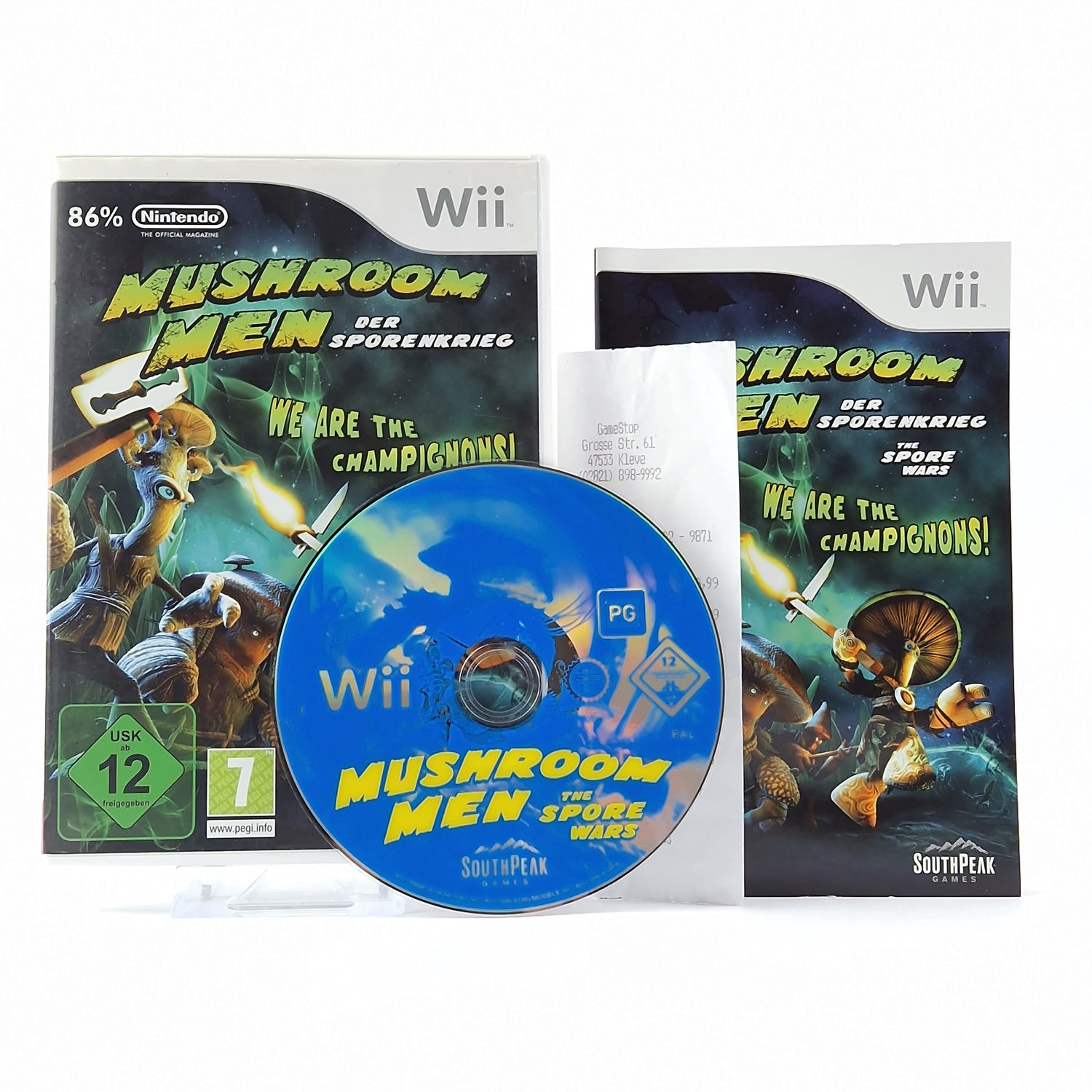 Nintendo Wii Game: Mushroom Men The Spore War - OVP Instructions CD Pal