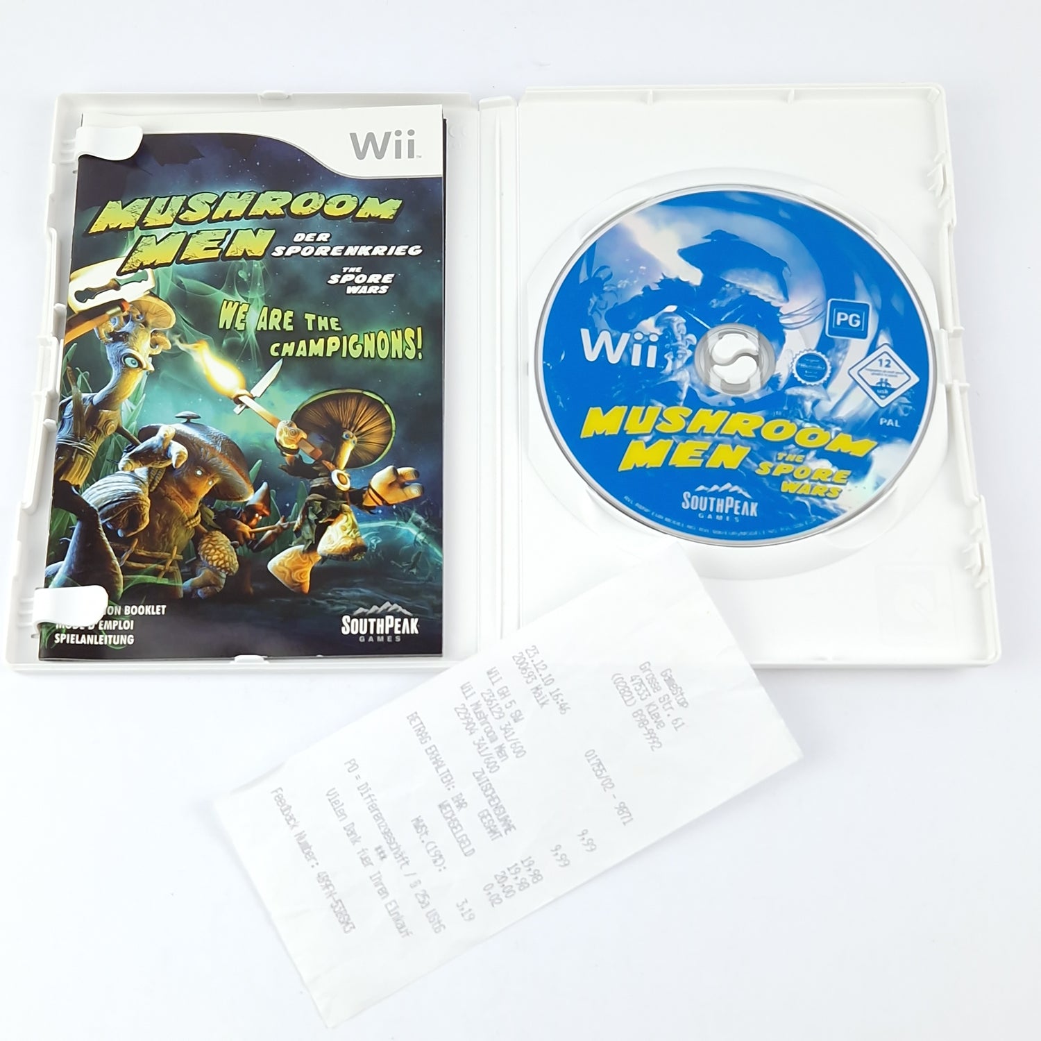 Nintendo Wii Game: Mushroom Men The Spore War - OVP Instructions CD Pal