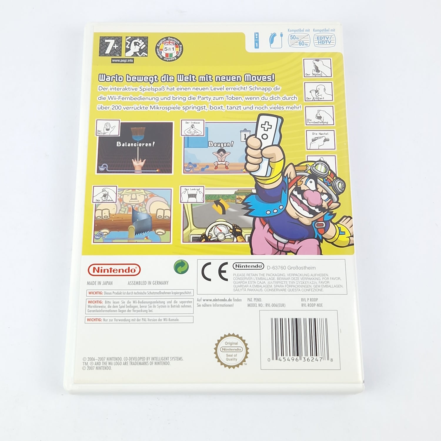 Nintendo Wii Spiel : Wario Ware Smooth Moves - OVP Anleitung CD Pal