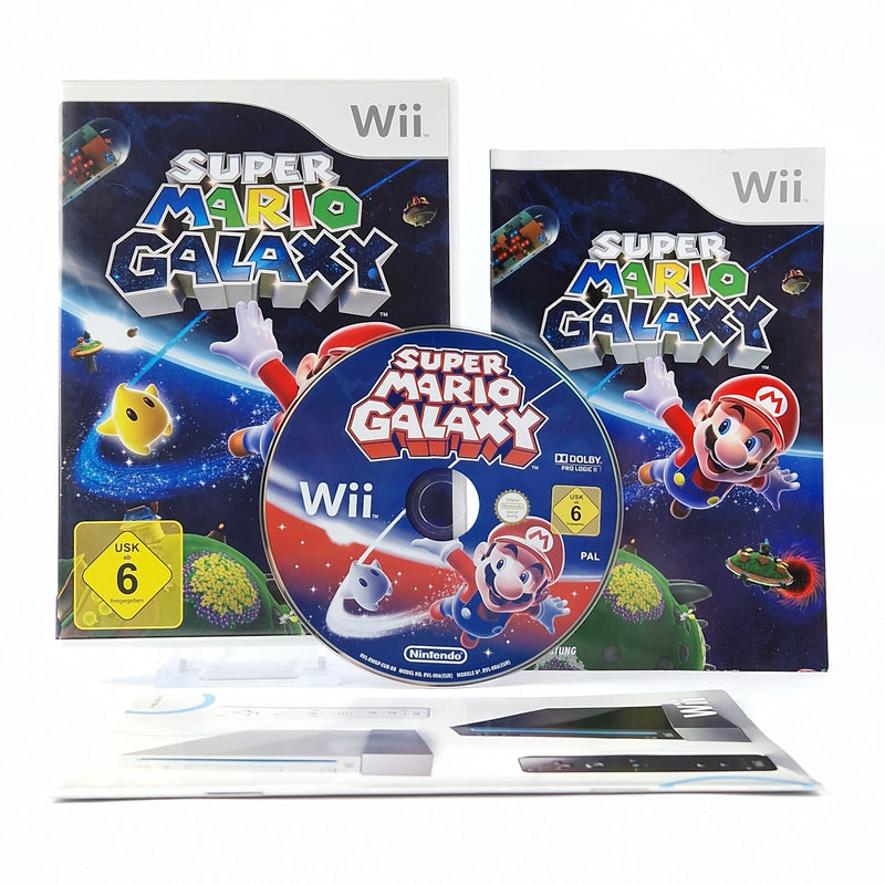 Nintendo Wii Spiel : Super Mario Galaxy - OVP Anleitung CD Pal