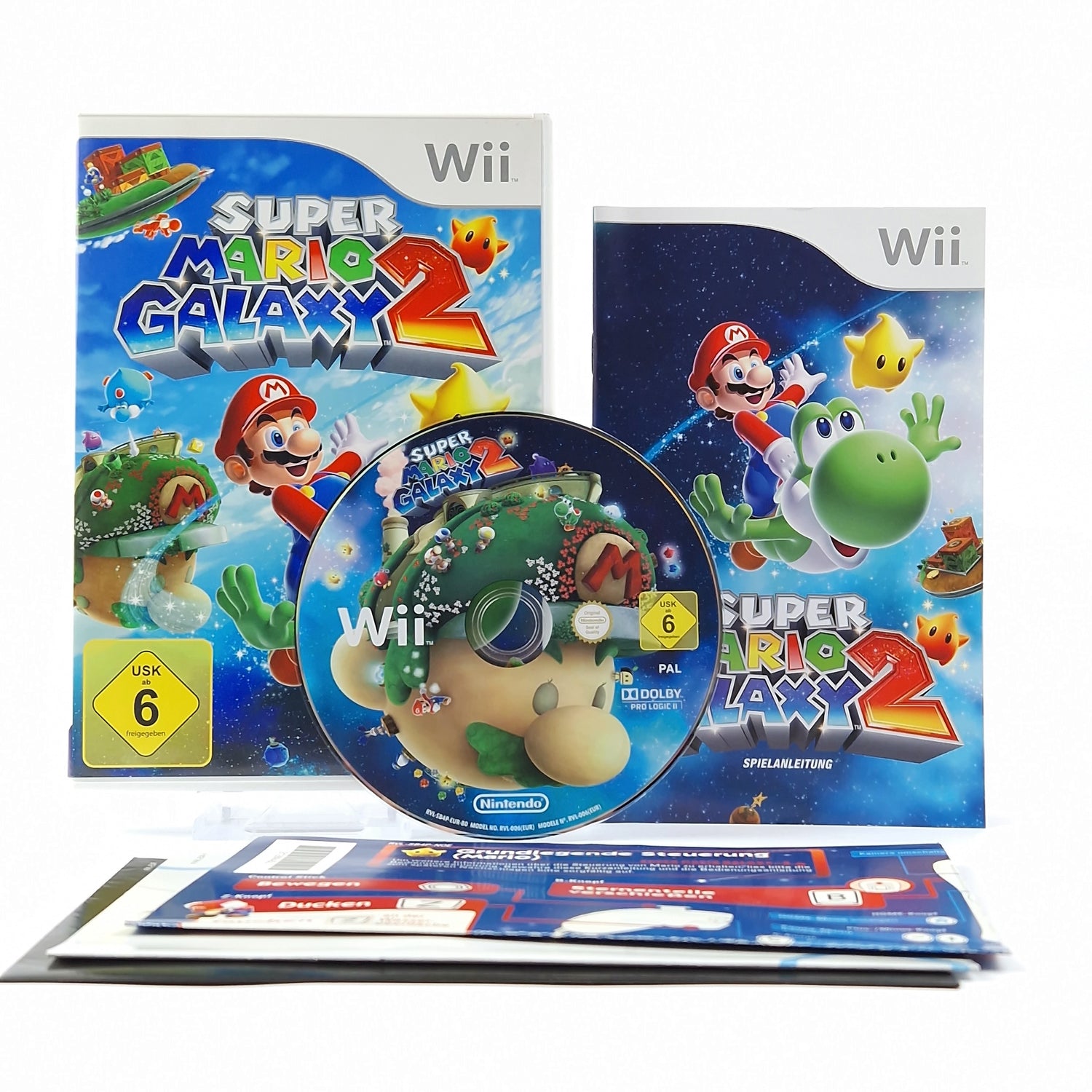 Nintendo Wii Spiel : Super Mario Galaxy 2 - OVP Anleitung CD Pal