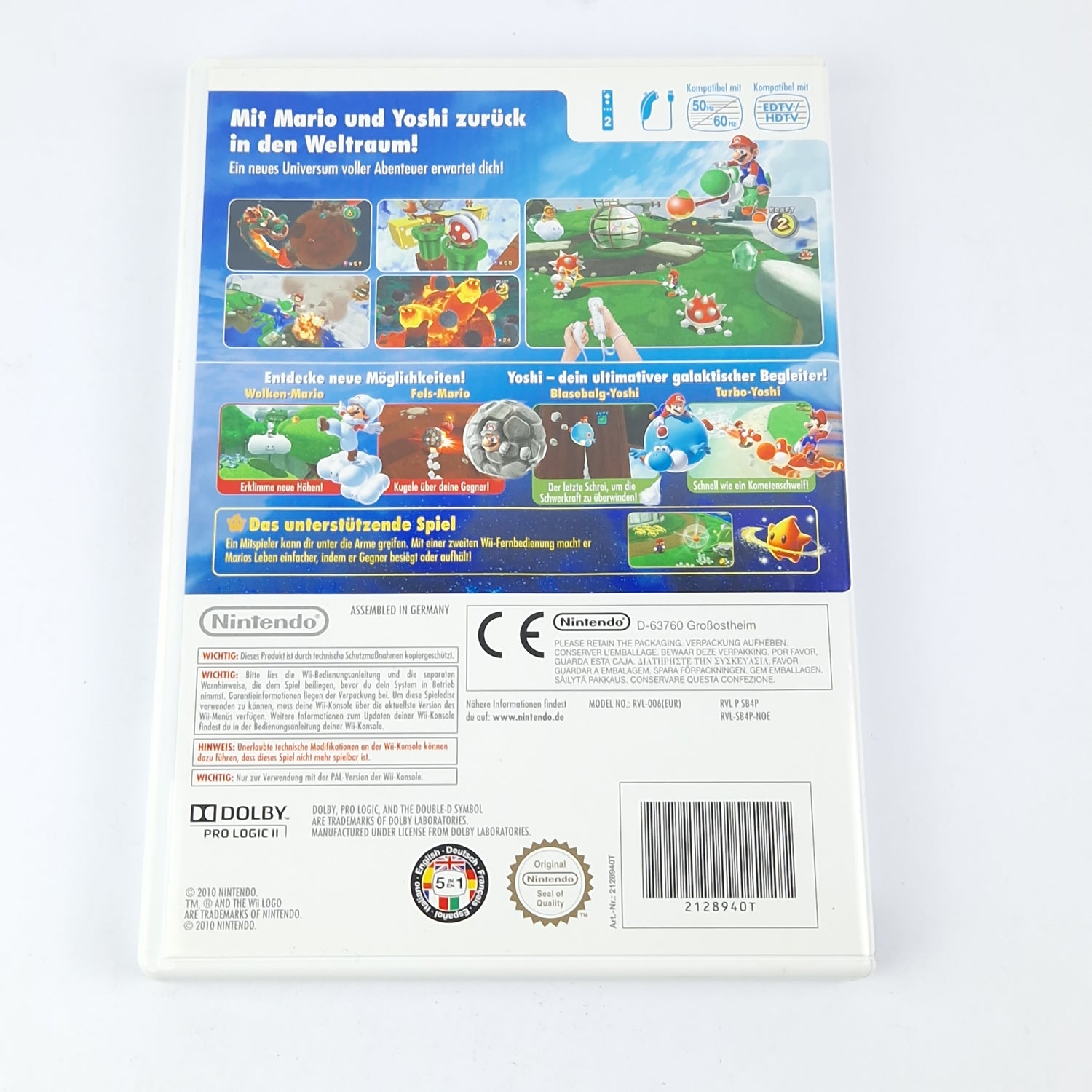 Nintendo Wii Game: Super Mario Galaxy 2 - OVP Instructions CD Pal