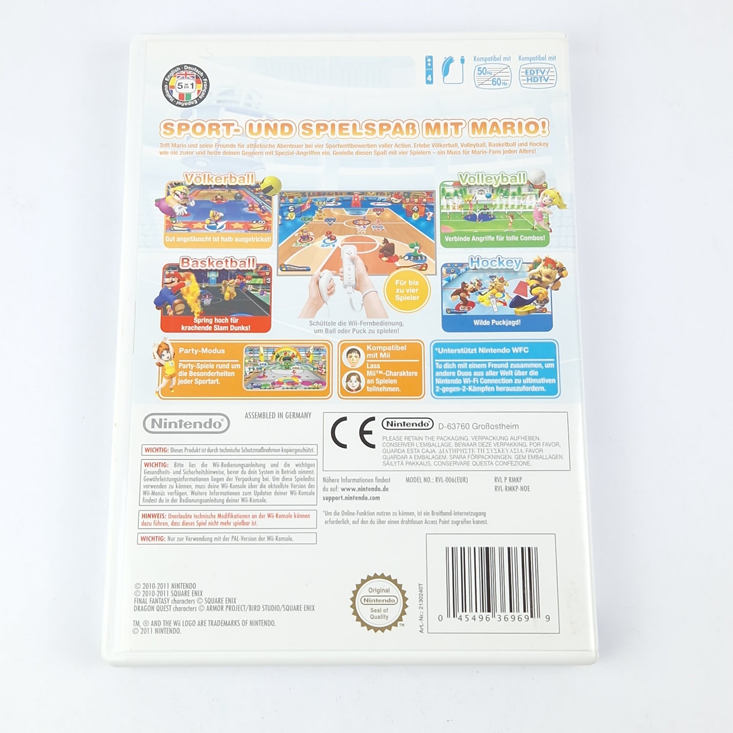 Nintendo Wii Game: Mario Sports Mix - OVP Instructions CD Pal