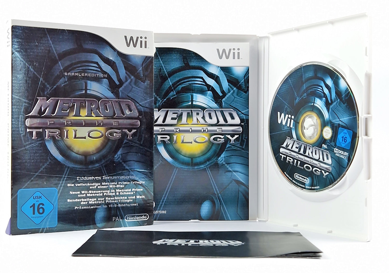 Nintendo Wii Game: Metroid Prime Trilogy Collector's Edition - OVP Instructions CD Pal