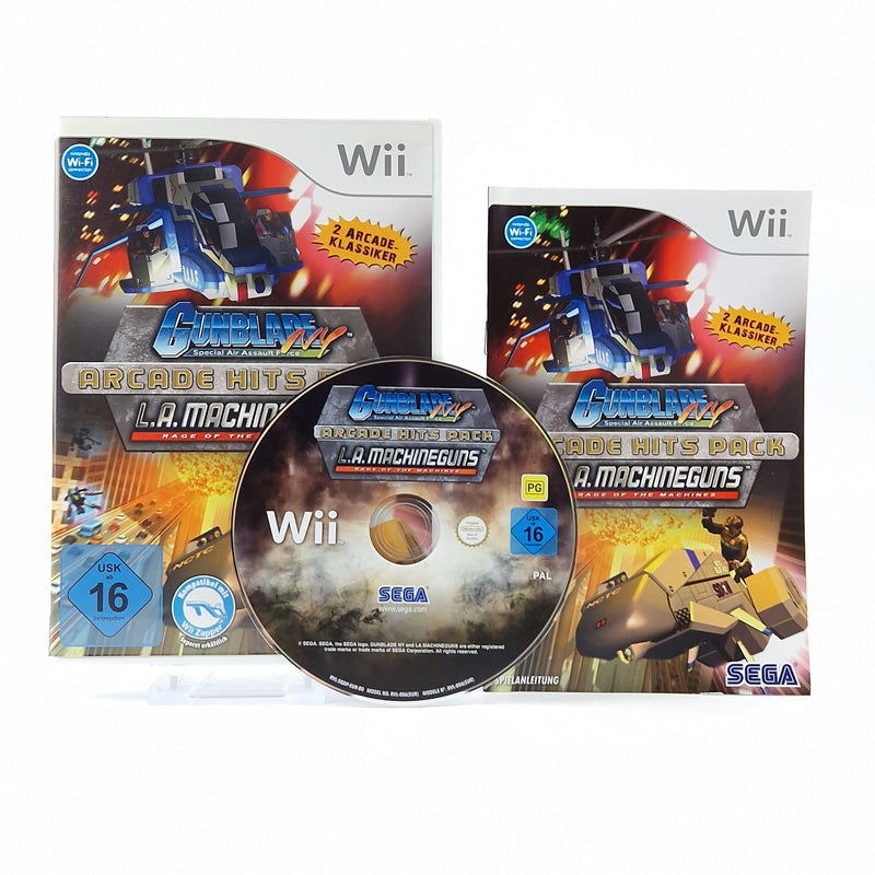 Nintendo Wii game: Arcade Hits Pack Gunblade &amp; Machineguns - OVP instructions CD