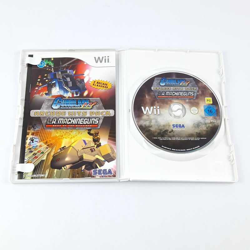 Nintendo Wii game: Arcade Hits Pack Gunblade &amp; Machineguns - OVP instructions CD