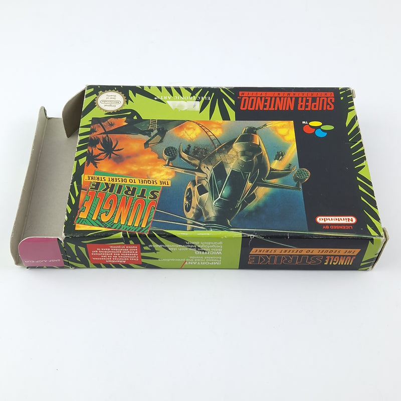 Super Nintendo Spiel : Jungle Strike The Sequel to Desert Strike - SNES OVP PAL